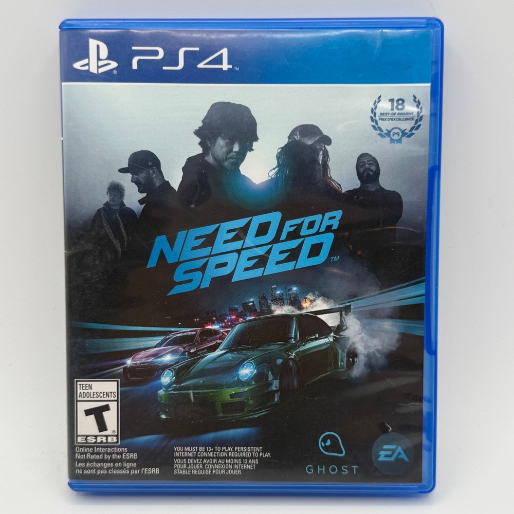 EA Need for Speed PS4 One Size Blue Excellent Racing Game Disc Complete
